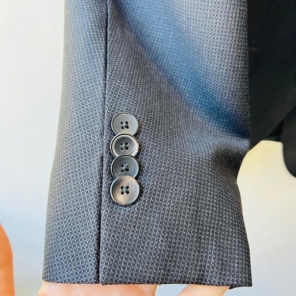 Boss Hugo Boss Huge4/Genius3 Wool slim sport coat, textured gray, Size 40R - Picture 5 of 16